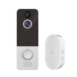 EKEN T8 camera de sonnette visuelle intelligente 1080P sonnette de telephone pour appartements PIR alarme interphone de securite sans fil WIFI sonnette video - Prise UE