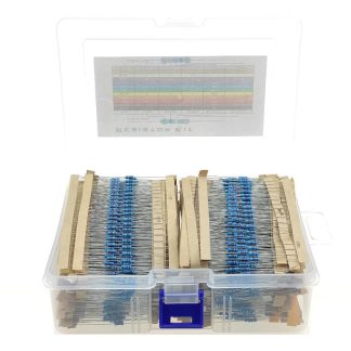 2880 pieces 144 valeurs 1/4 W 0.25 W 1% resistances e film metallique assortiment pack kit lot de resistances assortiment Kits condensateurs fixes