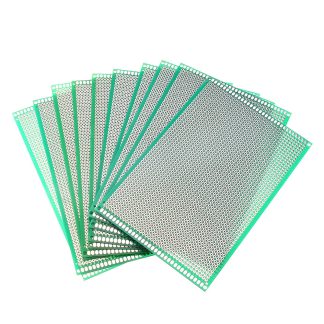 10pcs 10x15cm FR-4 2.54mm carte de circuit imprime de prototype simple face PCB