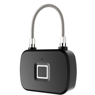 ANYTEK L13 Verrouillage sans cle de securite d'empreintes digitales en plastique Trois couleurs Ceble de verrouillage de corde e fil 3M 10 ensembles de verrouillage e empreinte digitale Induction