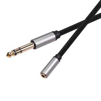 Ceble de Conversion Audio REXLIS 3662A 6.35mm mele e 3.5mm femelle 0.3 / 1.5 / 3m ligne d'adaptateur Audio - 3m