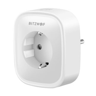 BlitzWolfe BW-SHP2 prise intelligente WIFI prise europeenne 220V 16A travailler avec l'assistant Amazon Alexa Google - 1 PCS