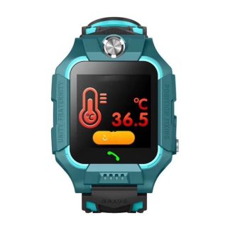 Bakeey FZ5 thermometre mesure de temperature montre enfant S0S GPRS montre intelligente de positionnement en temps reel - Vert