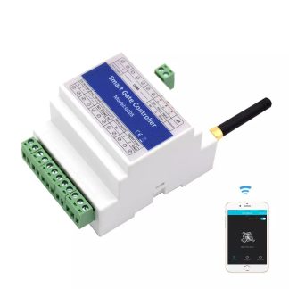 G205 GSM 3G 4G maison contreleur de porte intelligente commutateur de relais telecommande acces de porte ouvre-porte sans fil par appel gratuit - Blanc