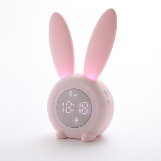 LED petit reveil electronique reveil creatif dessin anime pour enfants horloge de bureau etudiant - Vert