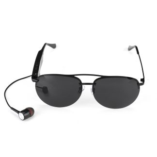 Lunettes bluetooth ecouteurs Smart 5.0 stereo sans fil stereo HIFI ecouteurs simples lunettes de soleil de sport - Noir