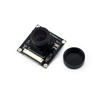 Appareil photo Raspberry Pi de type OV5647-5 millions de pixels prenant en charge la mise au point reglable avec objectif Fisheye