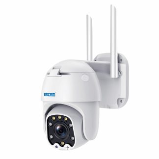 ESCAM QF288 3MP Pan / Tilt 8X Zoom AI Detection humanoede Stockage en nuage Camera IP WiFi etanche avec Audio bidirectionnel
