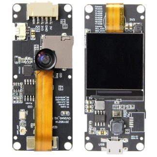 LILYGOe TTGO T-Camera Plus Version d'extension de ligne ESP32-DOWDQ6 Module de camera SPRAM OV2640 8 Mo ecran 1,3 pouces avec carte WiFi Bluetooth