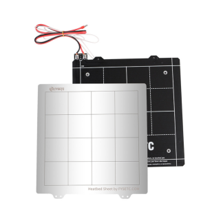 235 * 235mm Plate-forme chauffante magnetique 24V + Feuille de surface de foyer en acier pour imprimante 3D