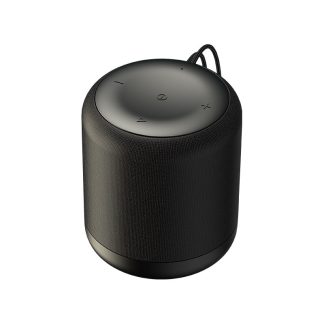 USAMS US-YX005 haut-parleur bluetooth sans fil Mini boete de son haut-parleur de musique portable mignon avec micro - Noir