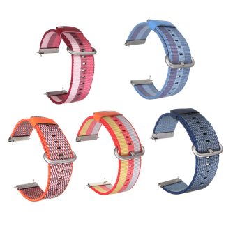 Colorful Nylon Loop Watch Bande Remplacement de la sangle pour le tissu respirant Fitbit Versa - NO.1
