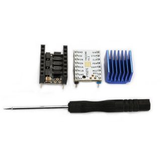 Module de pilote de moteur pas e pas Super silencieux TMC2208 V1.2 + stepstick plus lisse + dissipateur thermique pour pieces d'imprimante 3D