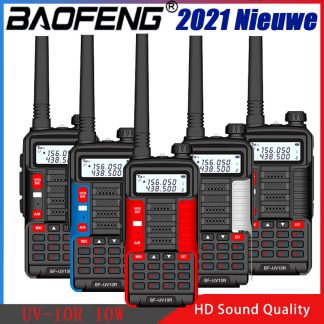 Baofeng BF UV10R 10W talkie-walkie USB haute puissance 10 Watts VHF UHF station de radio jambon UV-10R CB emetteur radio emetteur-recepteur USB - Noir