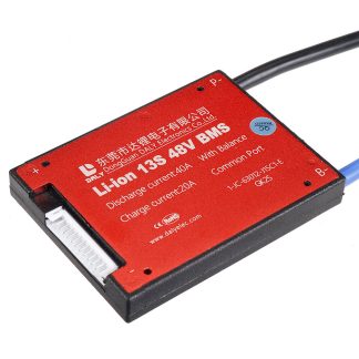 DALY BMS DL13S 13S 48V BMS Batterie Carte de Protection 15A 20A 30A 40A 50A 60A etanche BMS pour Rechargeable Lifepo4 Charge electrique Li Lipo NiCoMn Cellules ioniques avec Balance - 20A port commun