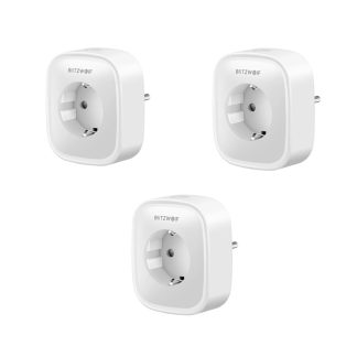 ?3PCS? BlitzWolfe BW-SHP2 16A prise WIFI intelligente 220V prise EU fonctionne avec Amazon Alexa Assistant Google Compatible avec l'application BlitzWolf Tuya