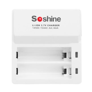 Soshine SC-F7 2 Fentes Li-FePO4 14500 10440 Chargeur 3.2V Ni-MH AA AAA 1.2V Rechargeable Batterie - NOUS