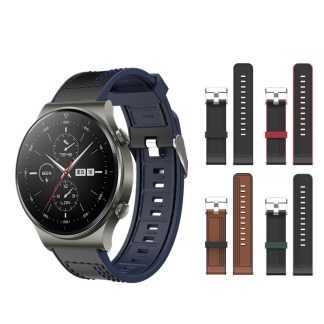 Bakeey Montre en cuir de silicone 22 mm Bande pour HUAWEI Honor GS Pro Montre intelligente - Brun