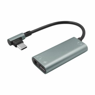 Adaptateur de port d'ecouteur USB-C vers 3,5 mm, charge de casque trois-en-un Type-C ceble de convertisseur d'adaptateur de casque