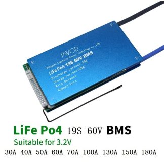 19S 60V LiFe Po4 Batterie 3.2V carte de protection d'alimentation 30A-180A avec fonction d'egalisation de Protection de la temperature Protection contre les surintensites BMS Batterie carte de Protection - 70A