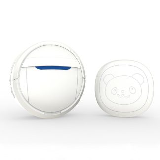 Sonnette intelligente sans fil bouton tactile etanche chien formation porte cloche SOS appelant 1 emetteur + 1 recepteur 300 m telecommande