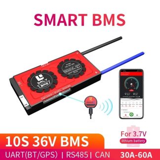 DALY BMS 10S 36V 30A 40A 60A 3.7V 18650 BMS Bluetooth 485 vers peripherique USB NTC UART logiciel Togther Lion LiFepo4 Batterie BMS - ecran de contrele tactile uart