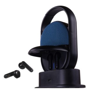 Bakeey M3 Haut-parleur Bluetooth sans fil 2 en 1 Integre TWS ecouteurs ecouteurs HiFi Sound Subwoofer Haut-parleur - Noir