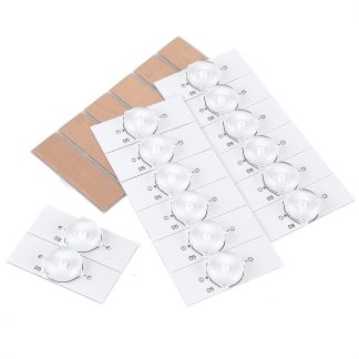 100 pieces 3V SMD perles de lampe avec filtre de lentille optique pour 32-65 pouces LED reparation TV