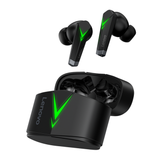 Lenovo LP6 TWS ecouteurs de jeu Casque Bluetooth sans fil HIFI ecouteurs intra-auriculaires e reduction de bruit e faible latence avec micro - Noir