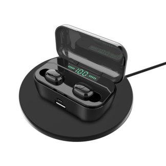 G6S TWS banque sans fil bluetooth ecouteurs 3500mAh Banque CVC8.0 annulation de bruit IPX7 casque etanche avec micro - Noir