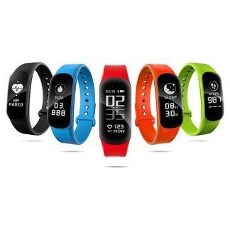 Bakeey WP112 Moniteur de sommeil de frequence cardiaque Fitness Tracker Bluetooth Smart Wristband pour IOS Android - Rouge