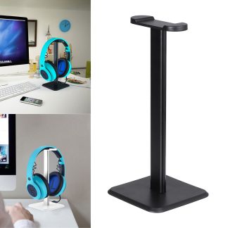 Bakeey alliage d'aluminium support de casque casque ecouteur support de suspension support d'affichage de bureau pour Gamers support de casque universel de jeu - Noir