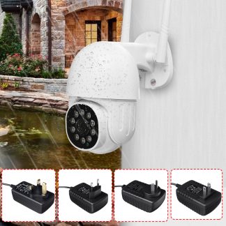 Camera IP WIFI 1080P CCTV exterieure sans fil HD Camera de securite e domicile intelligente PTZ IR - Prise UE