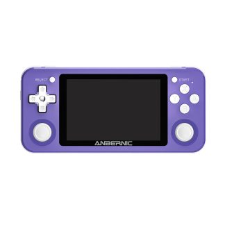 ANBERNIC RG351P 128 Go 10000 jeux IPS HD Support de console de jeu portable pour PSP PS1 N64 GBA GBC MD NEOGEO FC Games Player 64Bit RK3326 Systeme Linux OCA ecran complet - Noir