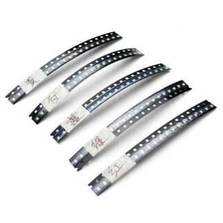 500pcs 0805 Ultra Brillant SMD LED Diode Electroluminescente 5 Couleurs