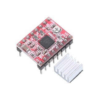 30pcs A4988 Module de pilote de carte de pilote de moteur pas e pas avec dissipateur thermique