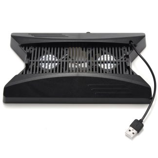 Station de ventilateur de refroidissement double USB 2.0 Hub 2.0 Station verticale pour Play Station PS4 Pro