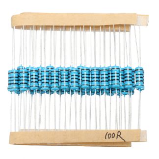 250pcs 1W resistance e film metallique 1% resistance 100 ohms