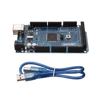 5Pcs Geekcreite MEGA 2560 R3 ATmega2560-16AU MEGA2560 Carte de Developpement avec Ceble USB Pour Arduino