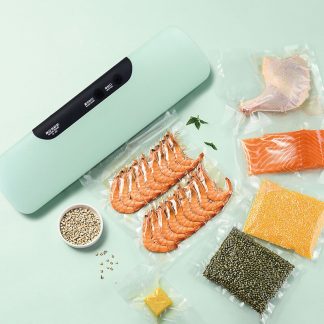 Scellant sous vide automatique Bakeey Scellant alimentaire Scellant en plastique Machine d'emballage domestique Scellant sous vide Standard europeen - Vert