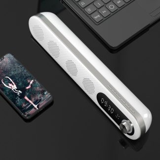 K7 barre de son sans fil haut-parleur bluetooth systeme de son de cinema maison caisson de basses Super basse avec carte TF de soutien de reveil - re.