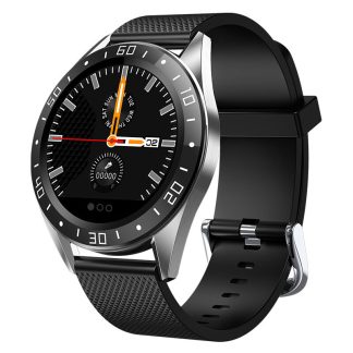 XANESe GW15 1.22in ecran tactile Smart Watch Previsions meteo Sports Fitness Bracelet - Noir