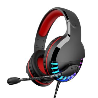 Casque de jeu M18 lumineux Colorful casque 3.5mm ecouteur stereo avec Microphone pour XBox PS4 Gamer ordinateur portable PC tablette - Noir