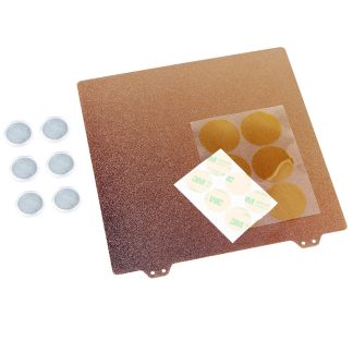 Dotbit 220mm Gradient Starry Double Face Textured PEI Spring Steel Sheet Steel Powder Coated PEI Build Plate with 6 Magnetic Blocks for 3D Printer