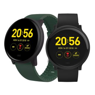 [bluetooth 5.0] Bakeey V15C Bracelet d'ecran couleur 1,4 pouces 15 jours Batterie Moniteur de frequence cardiaque Life Fitness Tracker Smart Watch - Noir