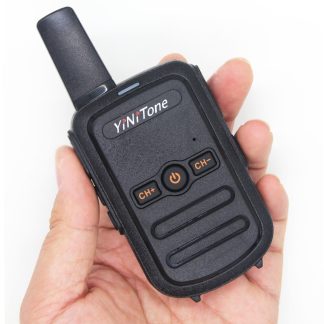 Yinitone T17 Mini talkie-walkie PMR446 Radio Voxs Mains libres Frs Radio bidirectionnelle Mini Talkie-walkie avec vibration - Prise americaine