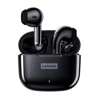Nouveau Lenovo LP40 TWS Bluetooth 5.1 ecouteurs Sans Fil ecouteurs HiFi Stereo Basse ENC Reduction Du Bruit Type-C IPX5 etanche Sport Casque avec Micro - Noir
