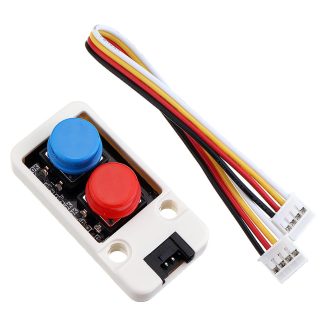 3pcs mini-interrupteur e double bouton-poussoir avec connecteur de ceble de port GROVE compatible avec le kit de micropython FIRE / M5GO ESP32 M5Stacke pour Arduino - produits qui fonctionnent avec les cartes officielles Arduin