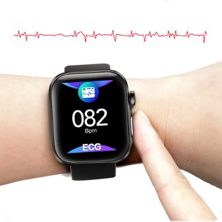 [Moniteur ECG tactile] Bakeey GT2 Moniteur d'oxygene de pression arterielle de frequence cardiaque 10 modes sportifs Montre intelligente e faible consommation - Vert