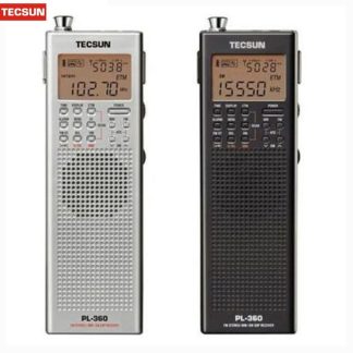 Recepteur Radio DSP Tecsun PL-360 FM MW SW LW avec antenne AM externe antenne exterieure enregistreur Radio Portable - Noir